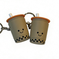 笑臉珍珠奶茶按壓器鎖匙扣