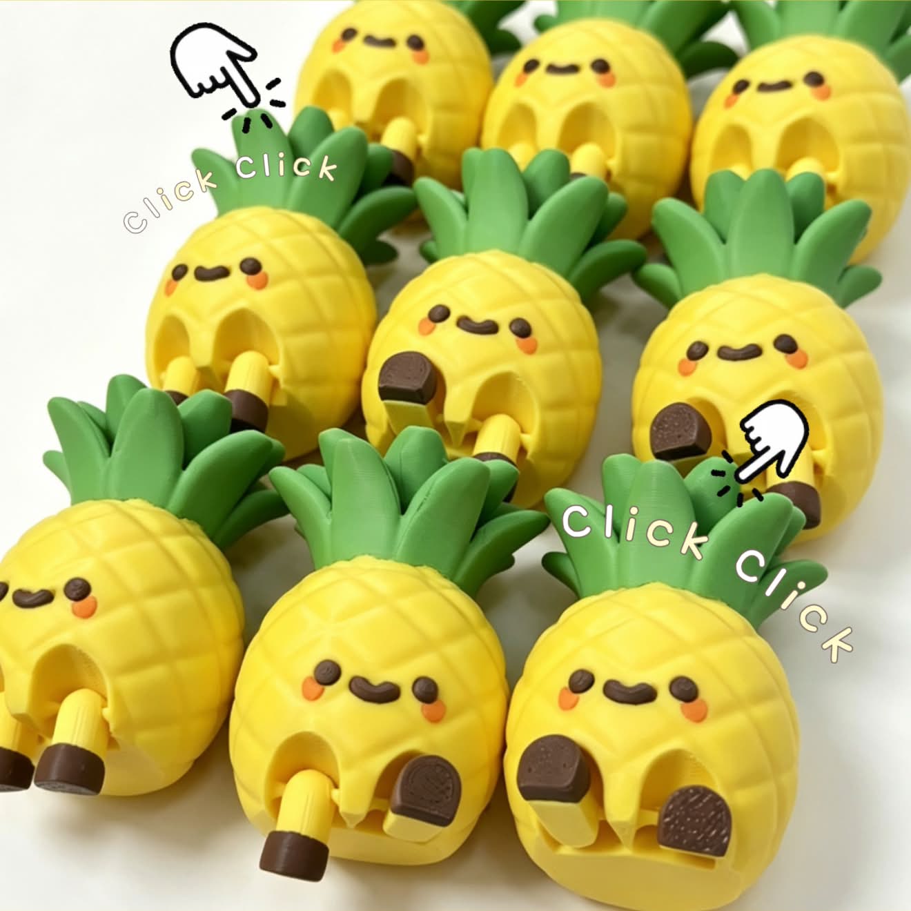 菠蘿仔按壓器鎖匙扣