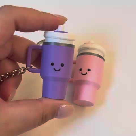笑臉水杯按壓器鎖匙扣